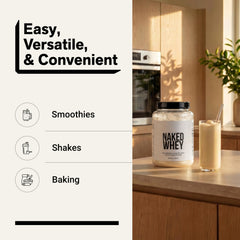 NAKED Whey en smoothie casero para aumentar proteína en recetas
