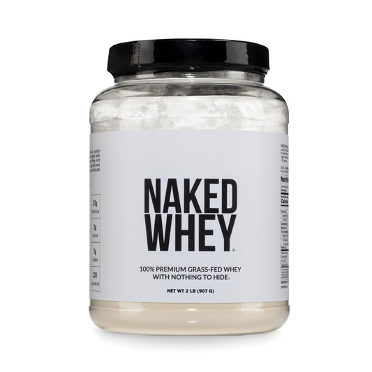 NAKED Whey envase frontal mostrando etiqueta clara y 1 ingrediente