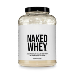 NAKED Whey frente del envase mostrando diseño limpio y 5 lb como ventaja