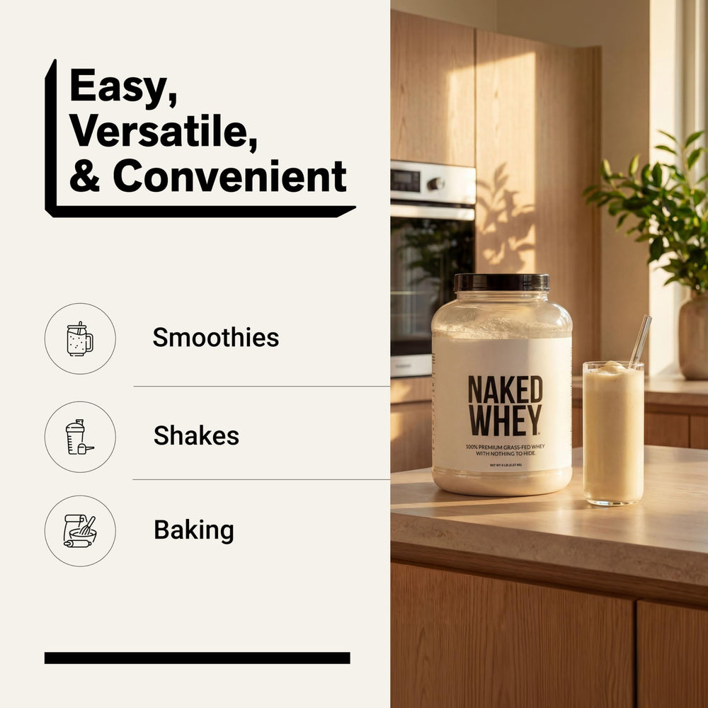 NAKED Whey suero de leche de vacas grass-fed reflejando origen natural