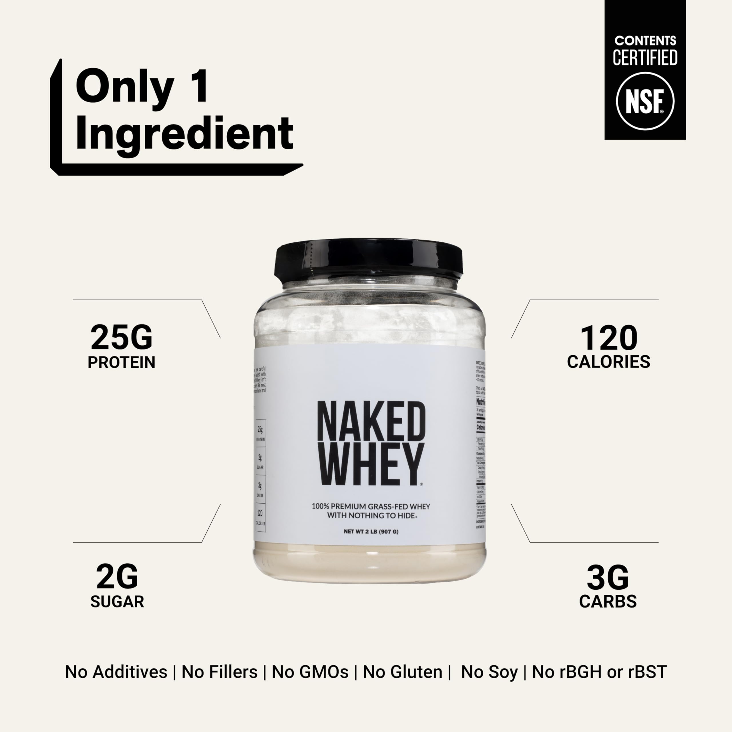 NAKED Whey batido en vaso listo para beber para recuperación rápida