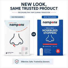 Etiqueta de Nampons mostrando ingredientes y pautas de uso, información clara para el usuario