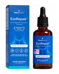 NANOREVIVE EsoRepair frasco frontal mostrando etiqueta clara y beneficios