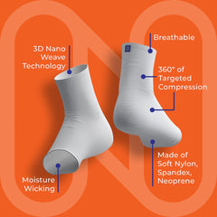 NanoSocks usado con sandalia demostrando compatibilidad sin puntera