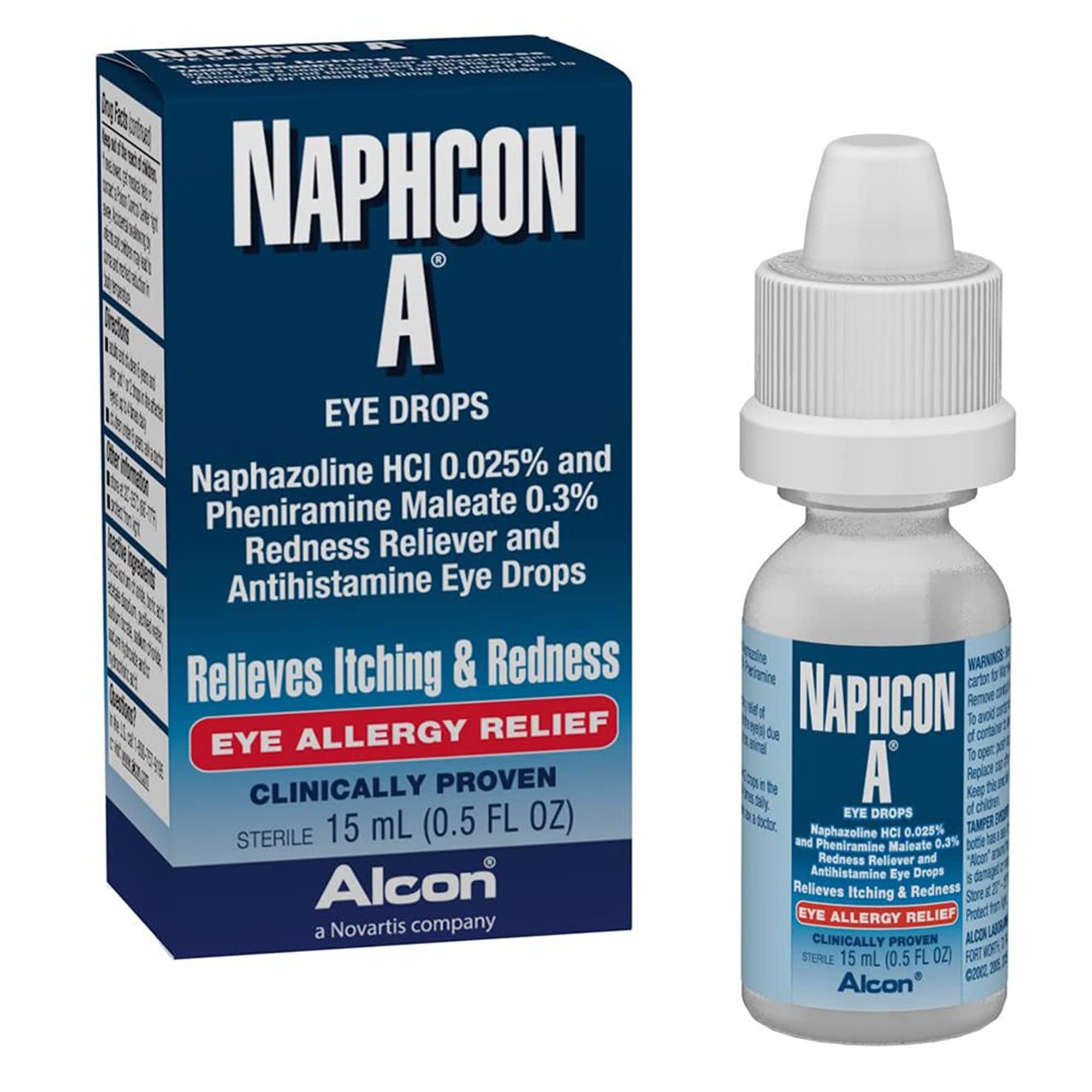 NAPHCON-A frasco frontal claro mostrando la etiqueta y beneficio rápido