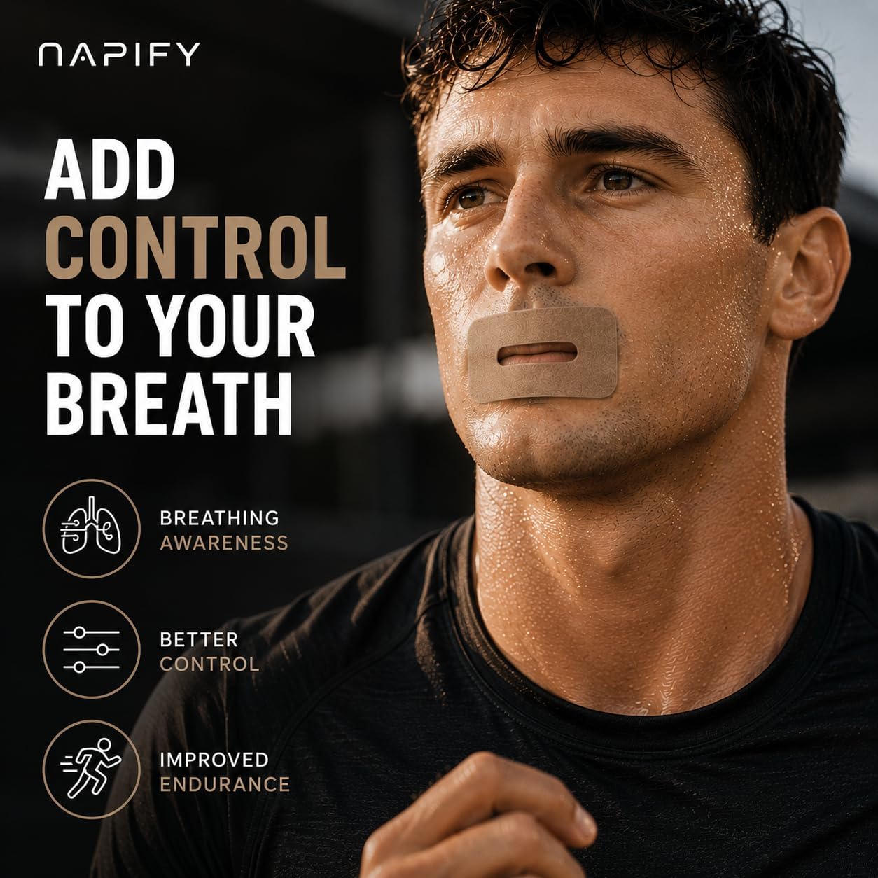 Napify detalle de textura y adhesivo suave para confort nocturno