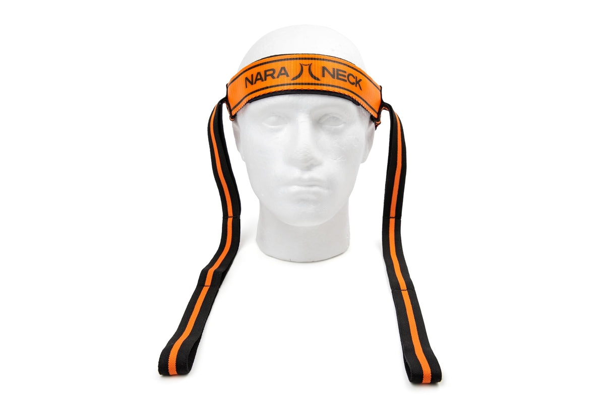 NARA NECK vista frontal del dispositivo portátil para entrenar el cuello, mejora la postura