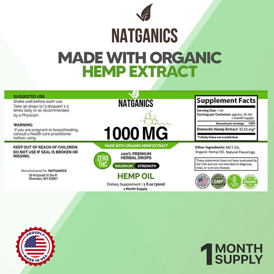 Natganics etiqueta detalle que resalta 1000 mg y extracción CO2