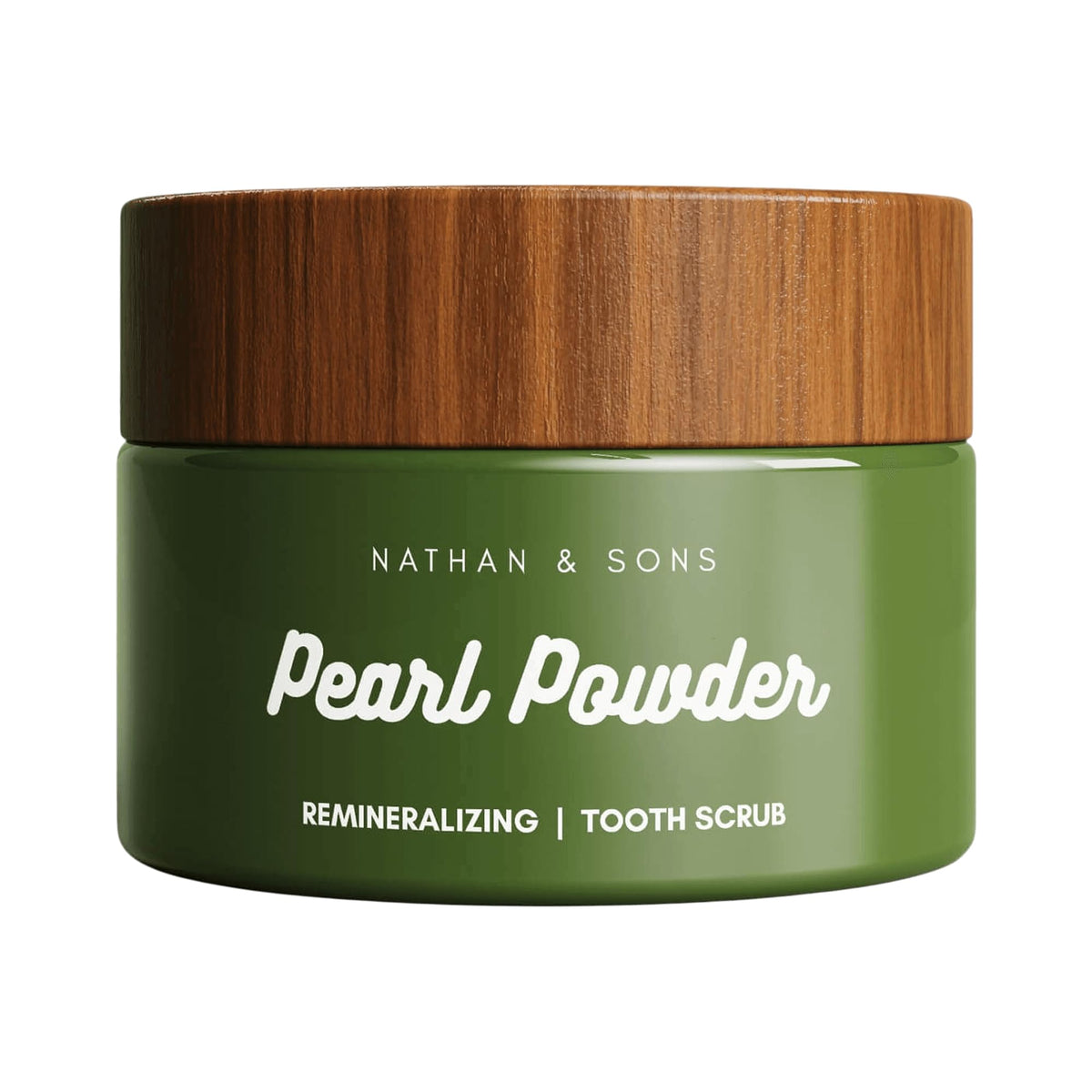 Nathan & Sons frasco frontal mostrando etiqueta y tamaño práctico