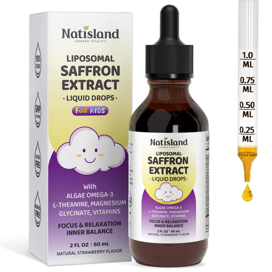 NATISLAND frontal del envase mostrando fórmula infantil y beneficio de atención