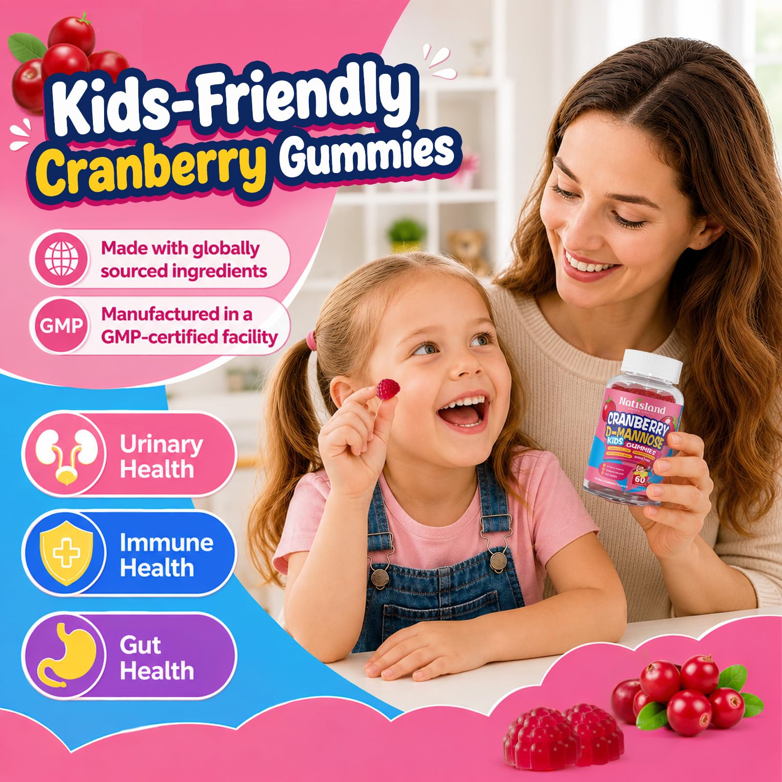 NATISLAND gomitas integradas en la rutina escolar para comodidad diaria