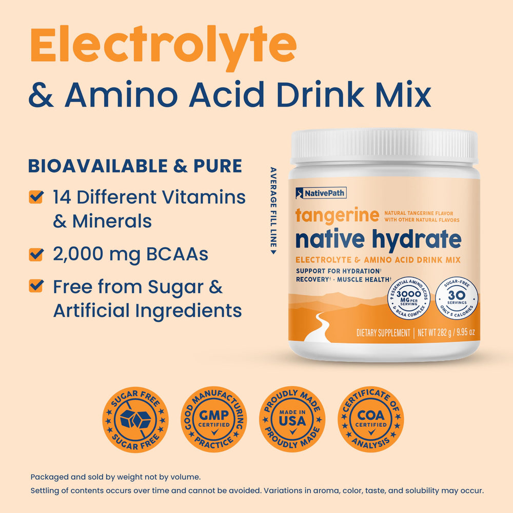 NativePath Hydrate polvo textura cerca para mezclar fácilmente