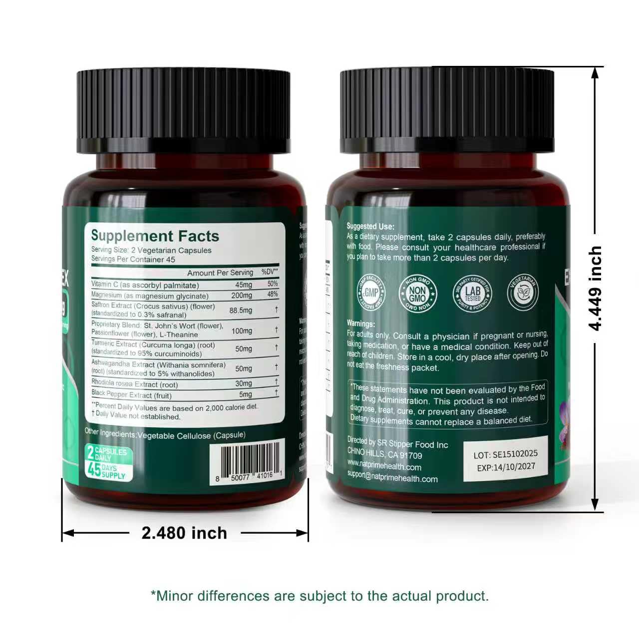 Natprime Azafran capsulas mejora concentracion y enfoque