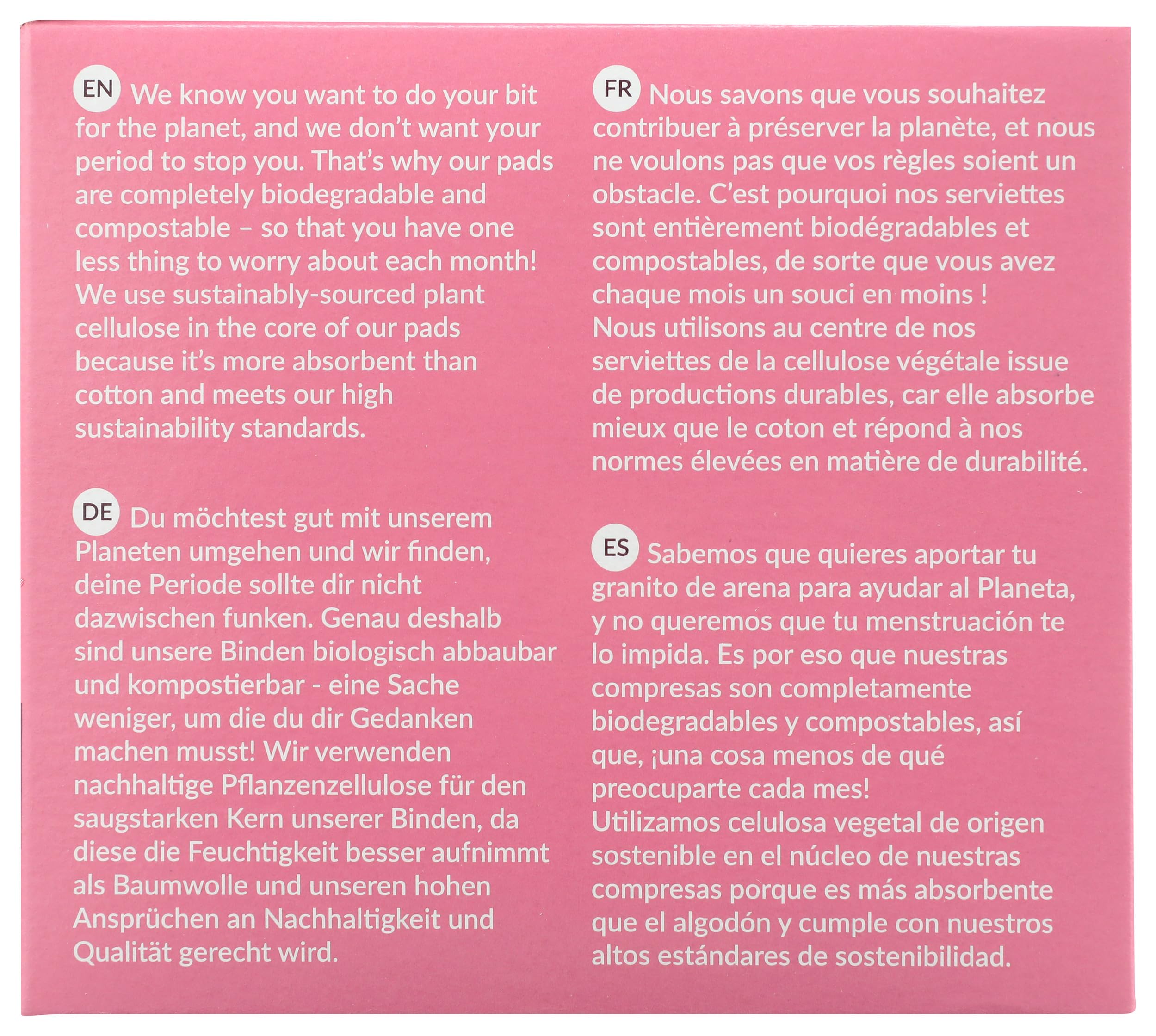 natracare compresa junto a regla para comparar tamaño y perfil ultrafino