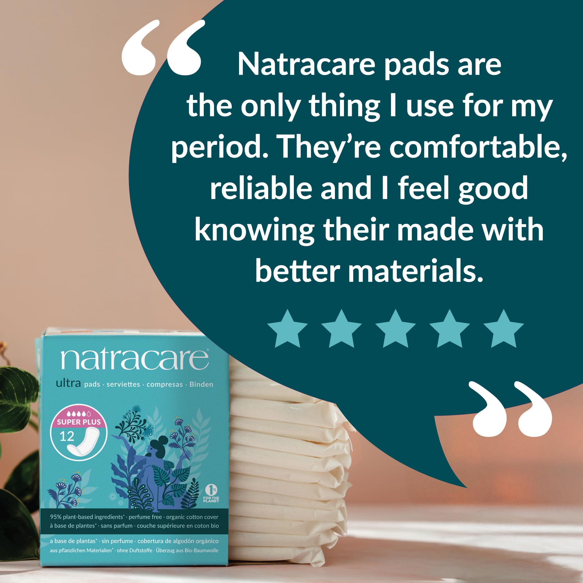 natracare toalla colocada en ropa interior, discreción y confort visible