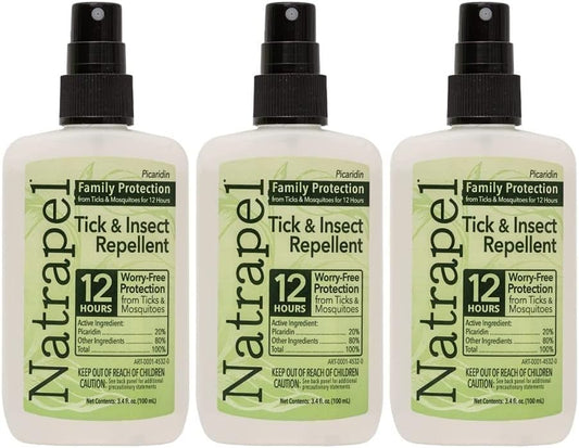 Natrapel frente del pack mostrando botellas y beneficios de protección