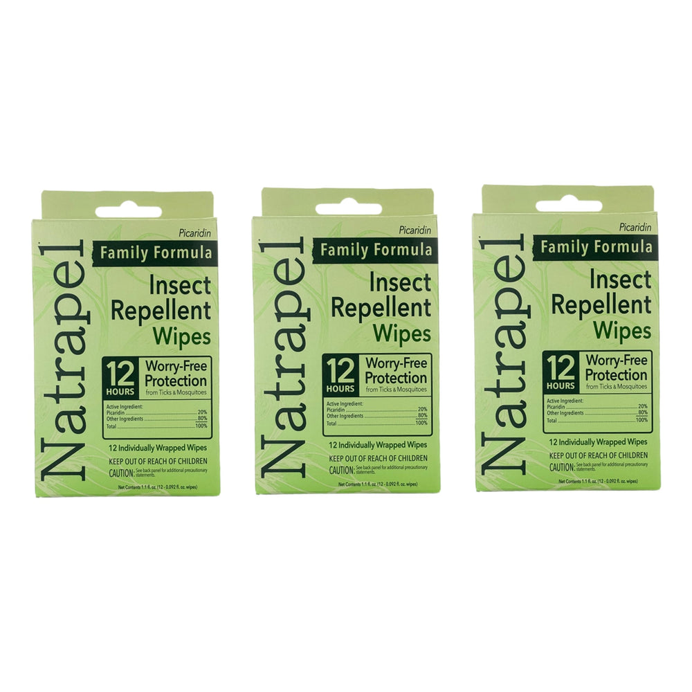 Natrapel envase frontal mostrando pack 3 y beneficio portabilidad