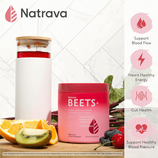 Natrava Beets+ textura del polvo fina para mezcla sin grumos