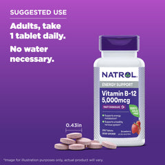 Natrol comparación de tamaño junto a una moneda para referencia