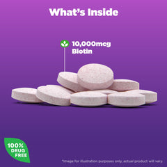 Natrol primer plano de tabletas que destaca textura y pureza