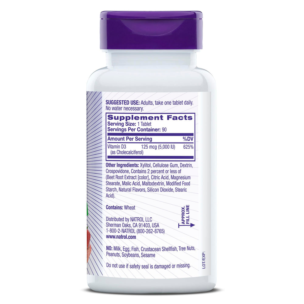Natrol envase abierto con 90 unidades indicando suministro para 90 días