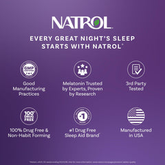 Natrol caja abierta con 60 tabletas para suministro mensual