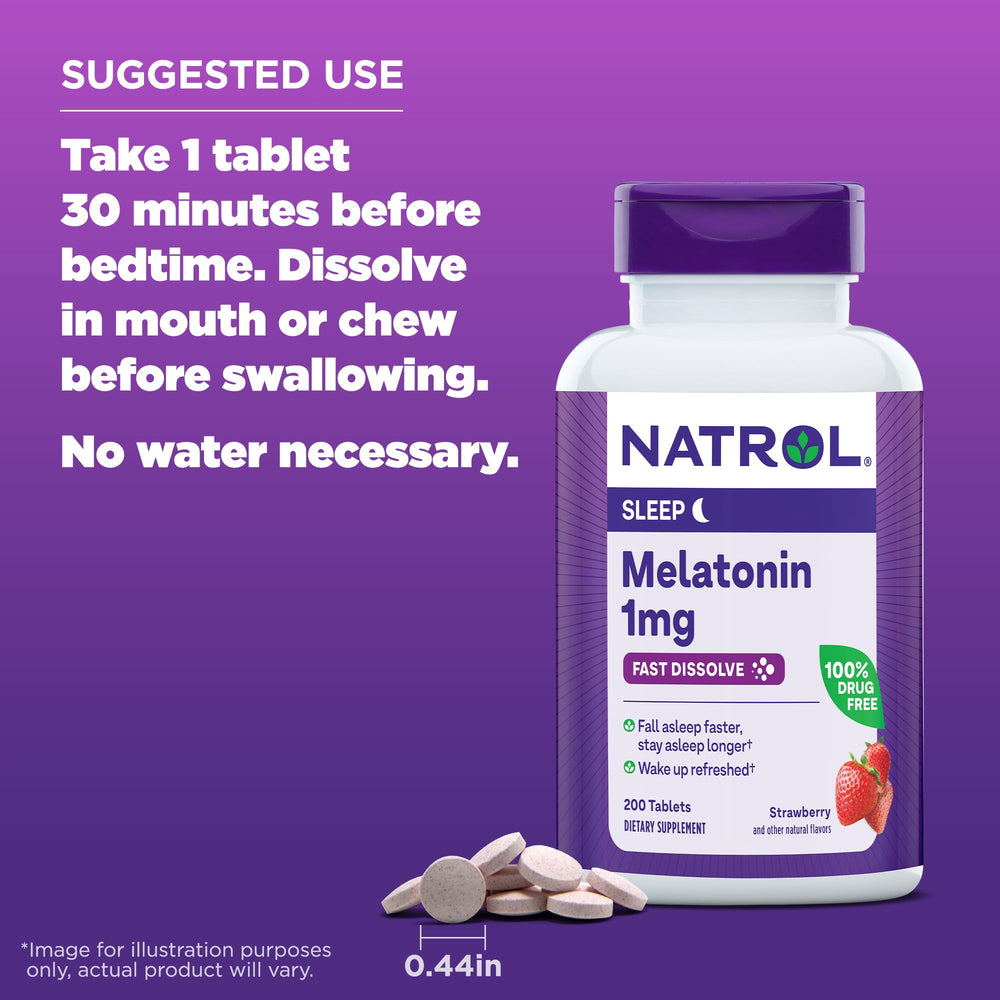 Natrol etiqueta con ingredientes y dosificación, transparencia informativa