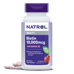 Natrol frente del envase mostrando 60 tabletas y beneficio de suministro prolongado