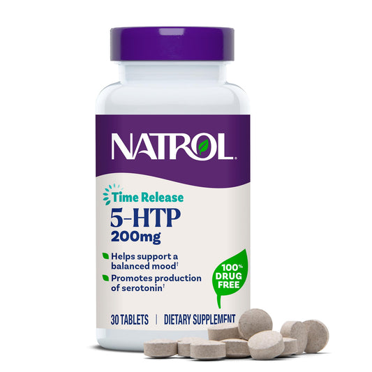 Natrol envase frontal 30 tabletas mostrando la marca y formato