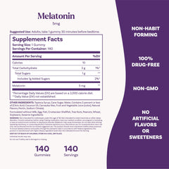Natrol etiqueta con lista de ingredientes y beneficios claros