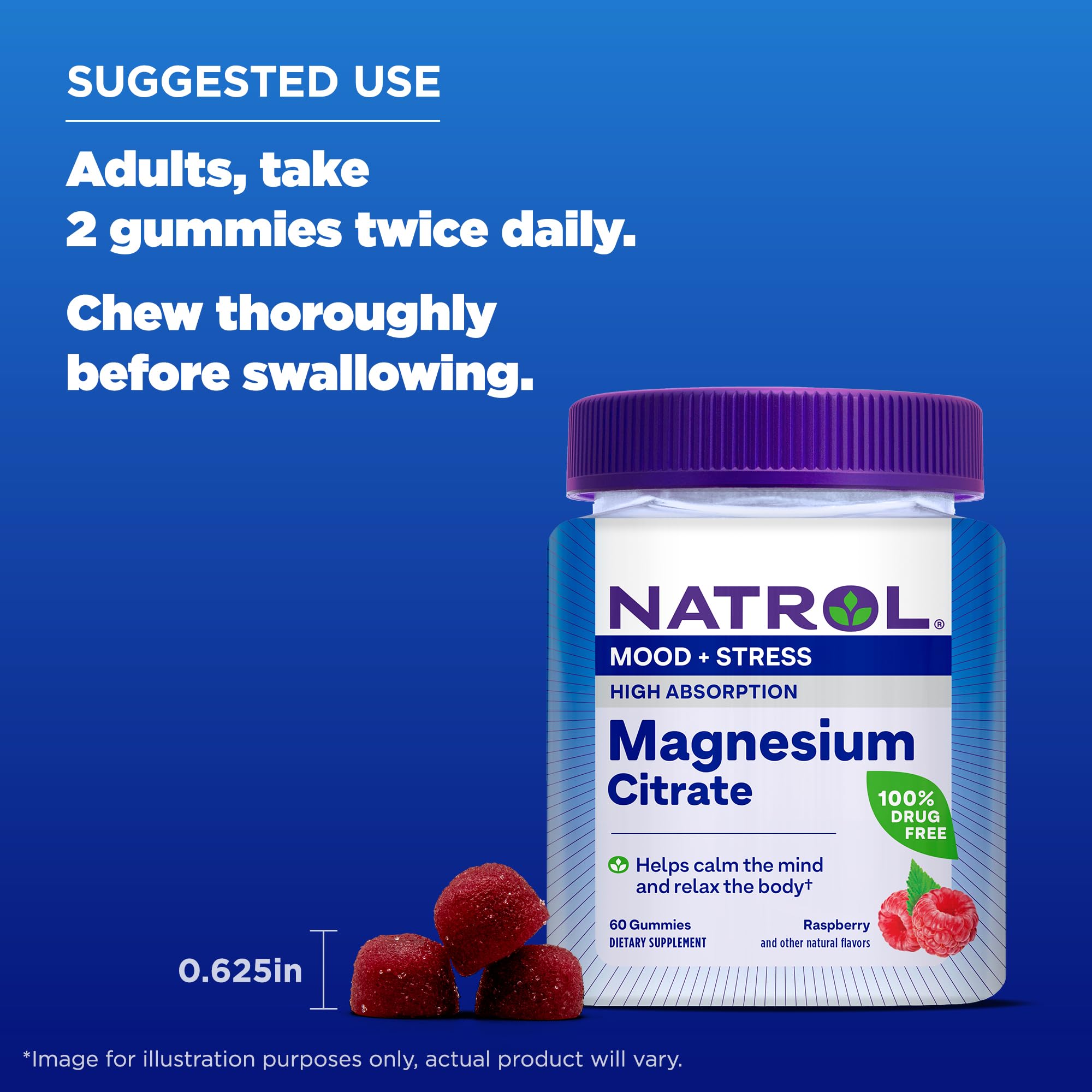 Natrol gomitas junto a un desayuno para ejemplificar uso diario conveniente