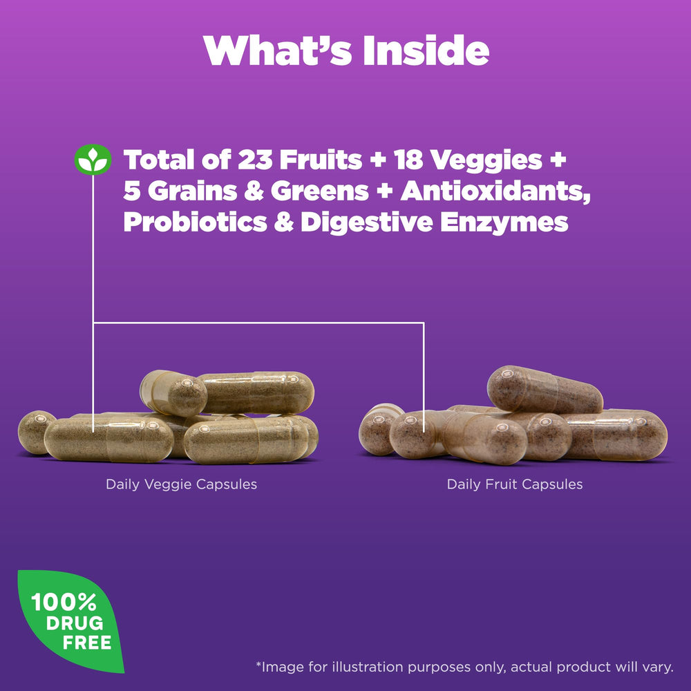 Etiqueta de Natrol JuiceFestiv con lista de ingredientes para transparencia del producto