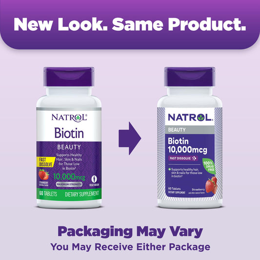 Natrol tableta disolviéndose en boca sin agua para toma rápida y cómoda
