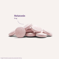 Natrol detalle de textura de tableta que destaca rápida disolución