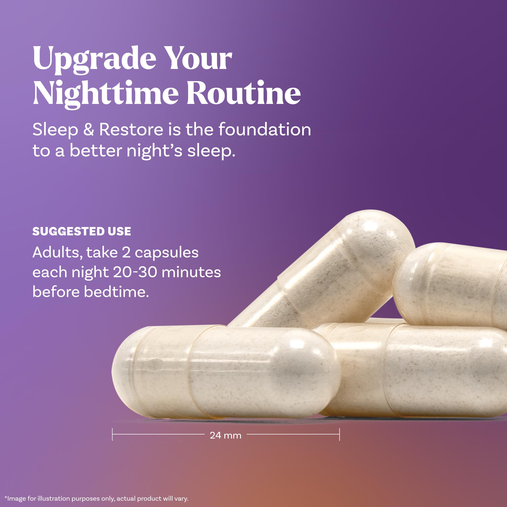 Natrol cápsulas junto a una lámpara de noche ilustrando uso nocturno