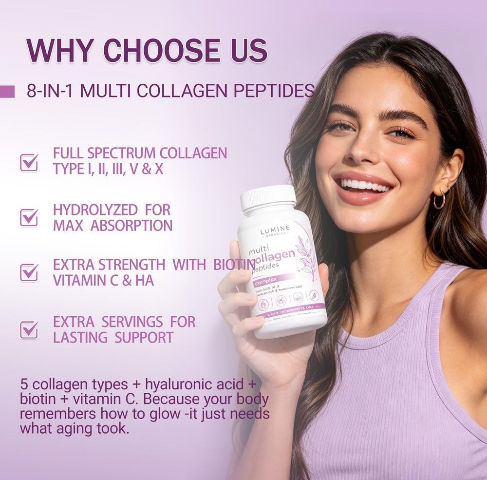 Natura Derm etiqueta nutricional legible con lista de tipos de colágeno