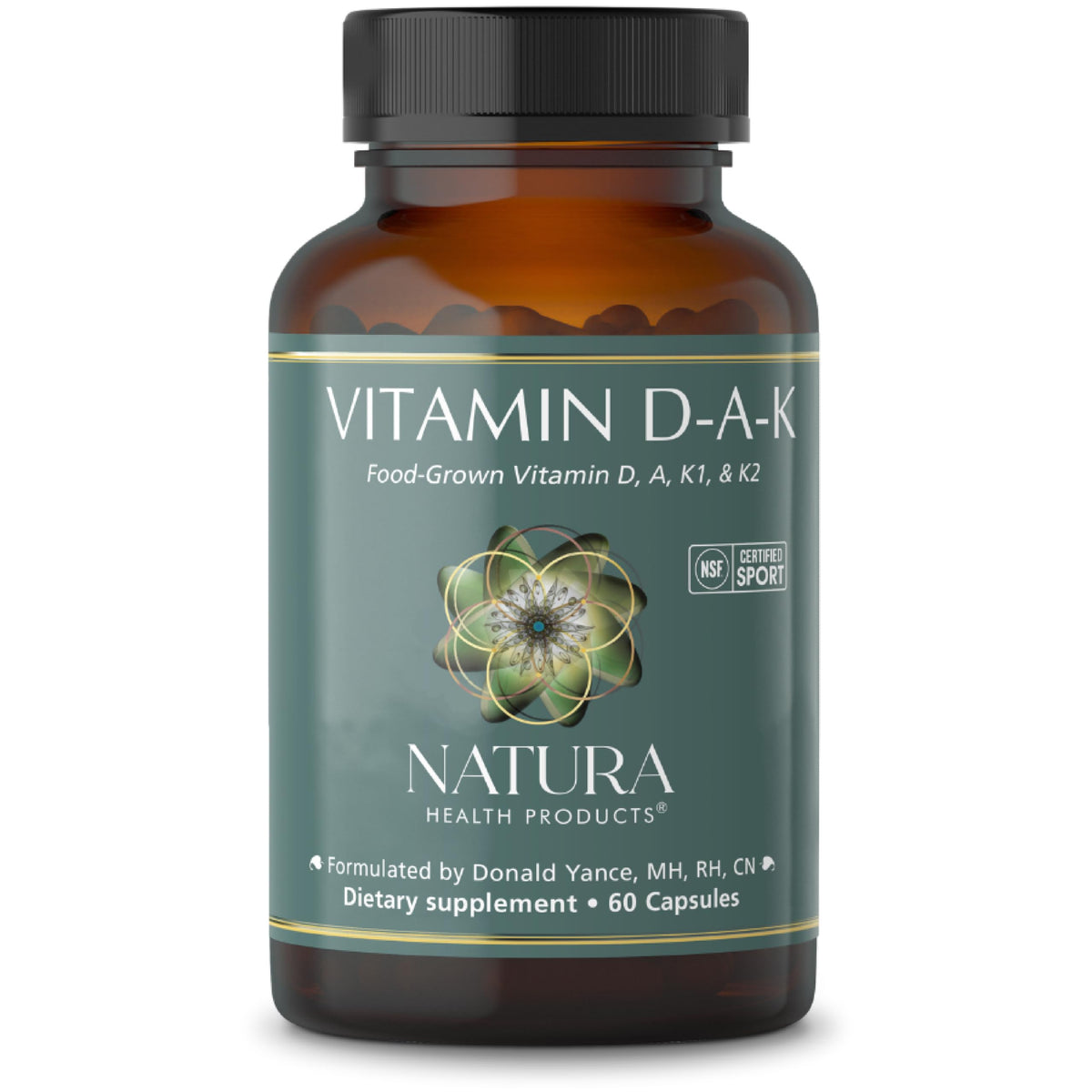 Natura Health Products frente del empaque mostrando el producto y beneficios visibles