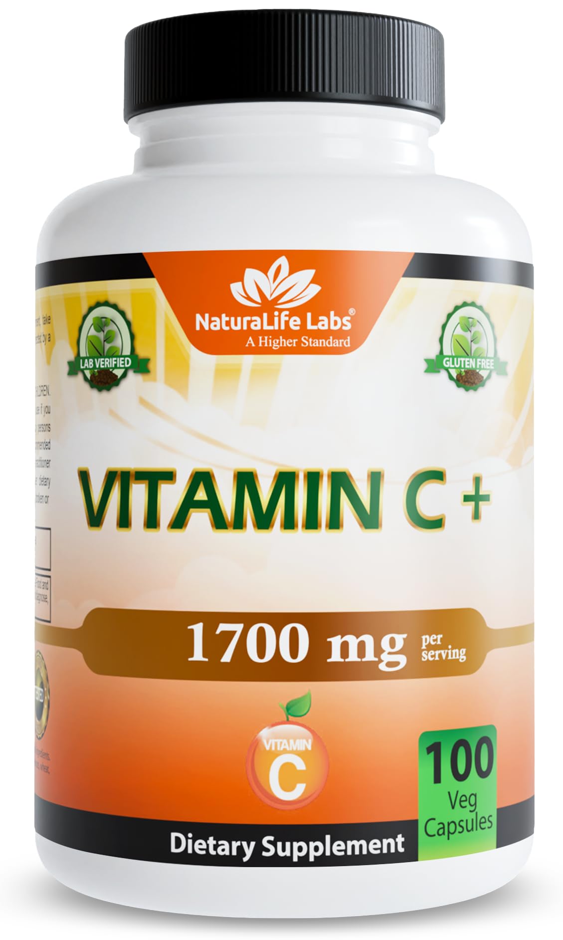 NaturaLife Labs envase frontal mostrando 100 cápsulas y ventajas claras