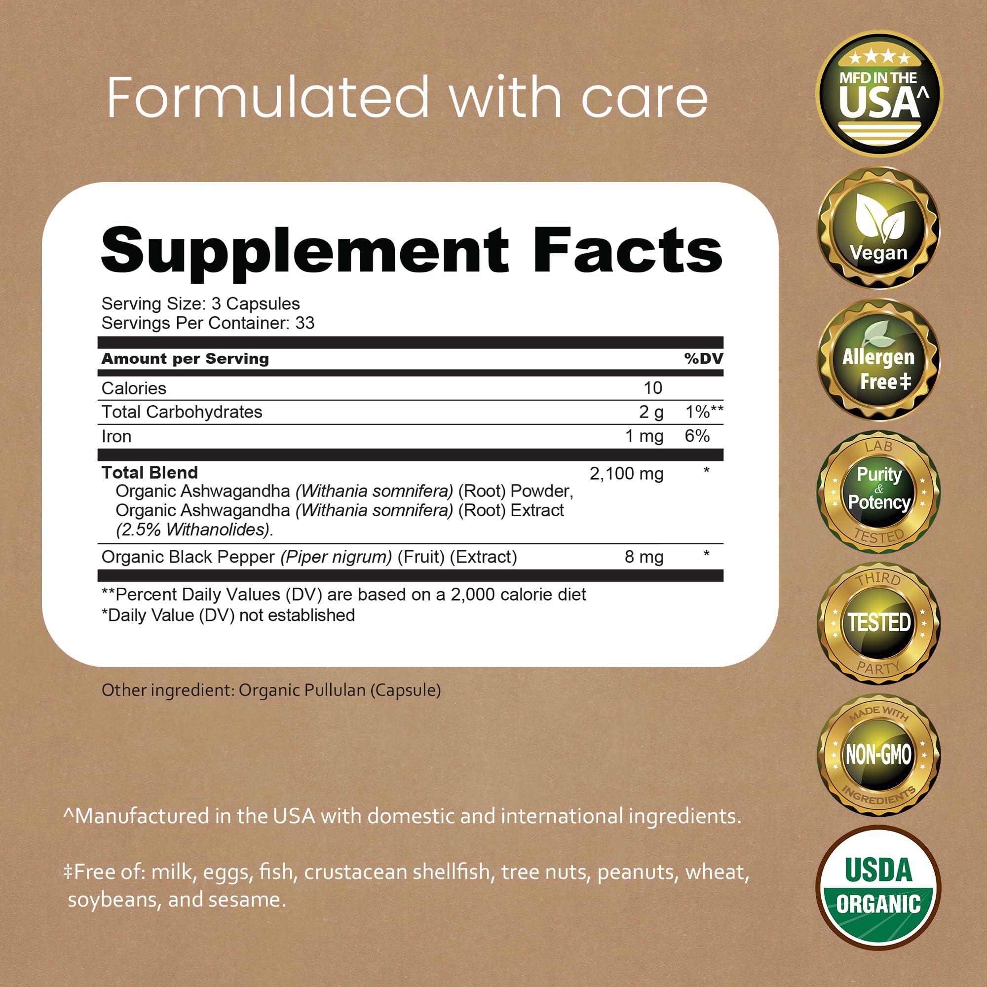 NaturaLife Labs etiqueta en primer plano con ingredientes y certificaciones claras