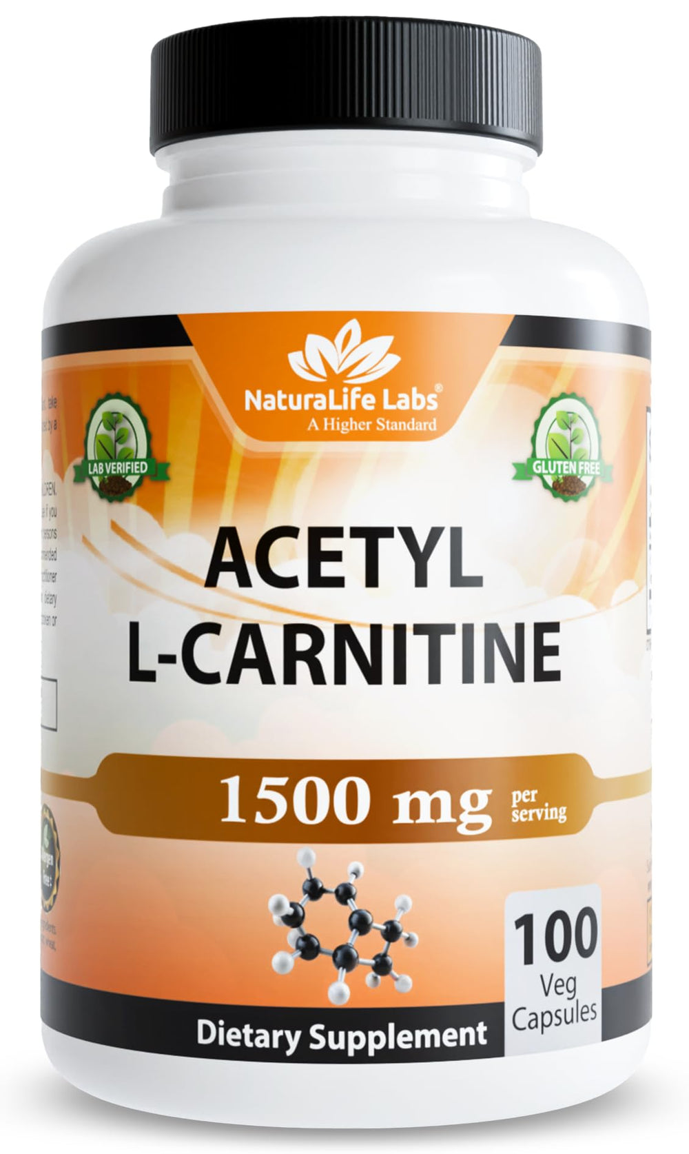 NaturaLife Labs frasco delantero mostrando etiqueta clara y beneficios