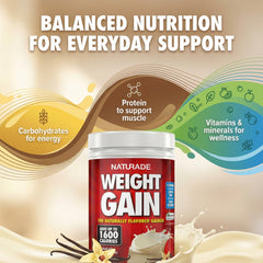 Naturade etiqueta nutricional cercana mostrando vitaminas y minerales
