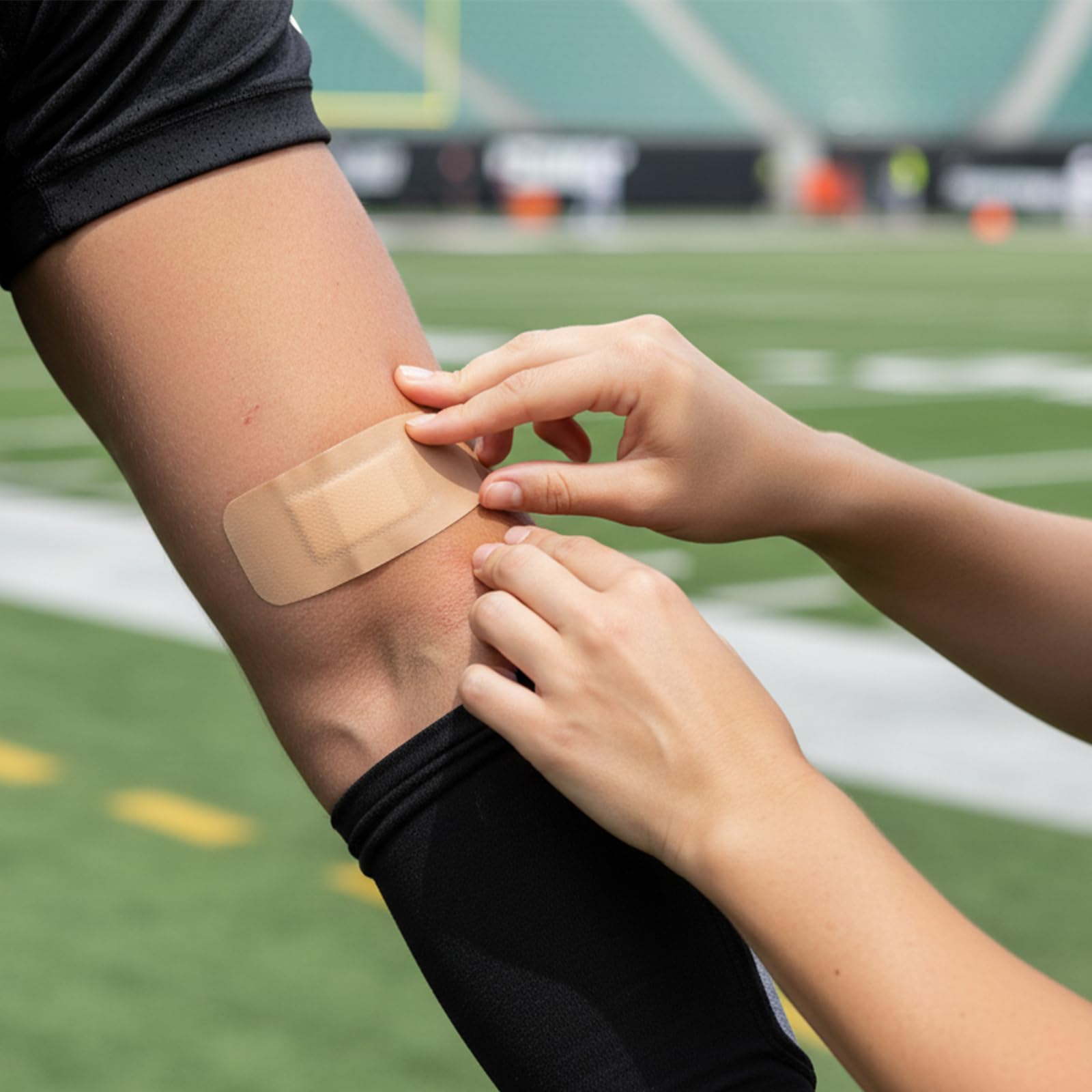 Naturahand primer plano de almohadilla no adherente que protege sin dolor