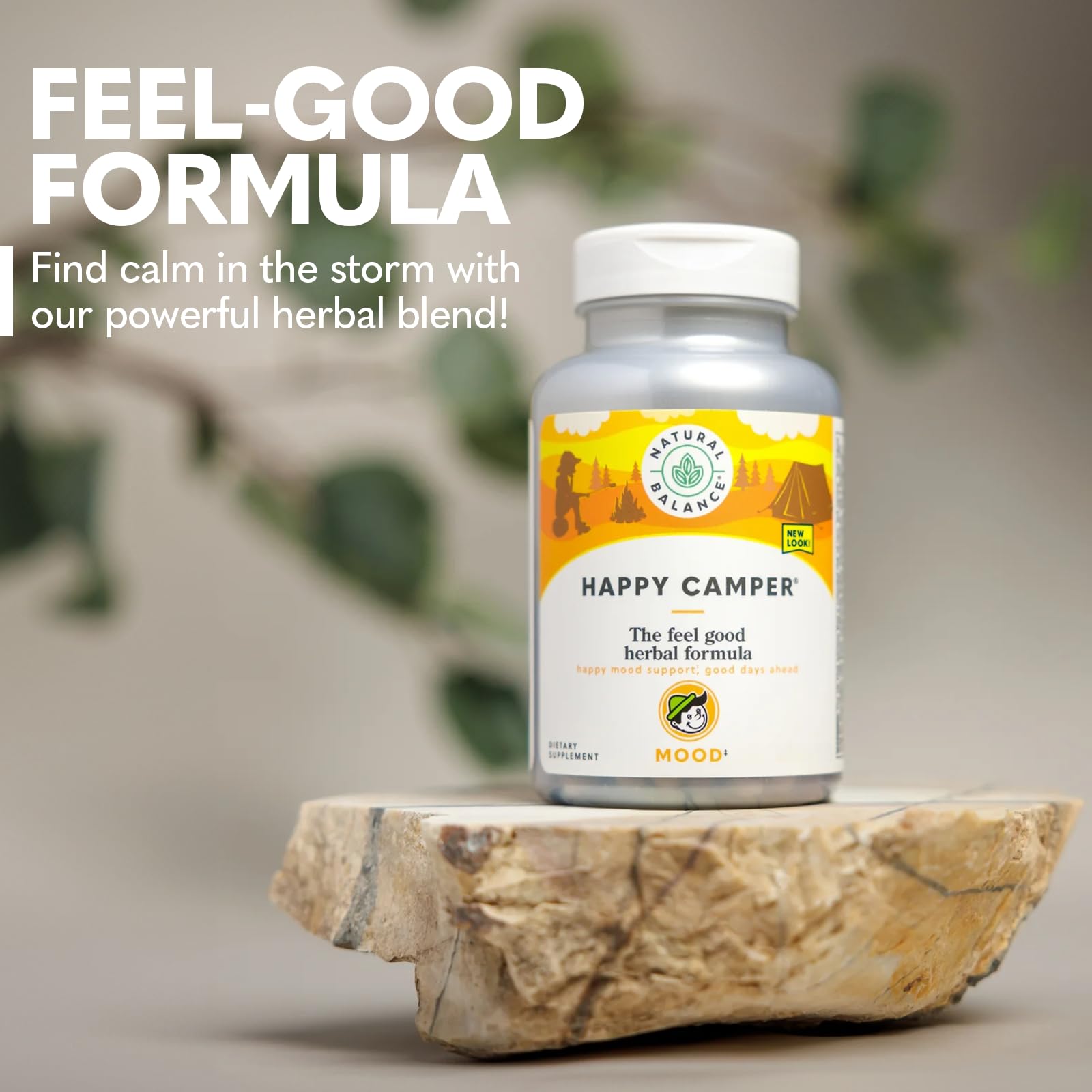 Natural Balance ingredientes en polvo de la mezcla herbal mostrando pureza