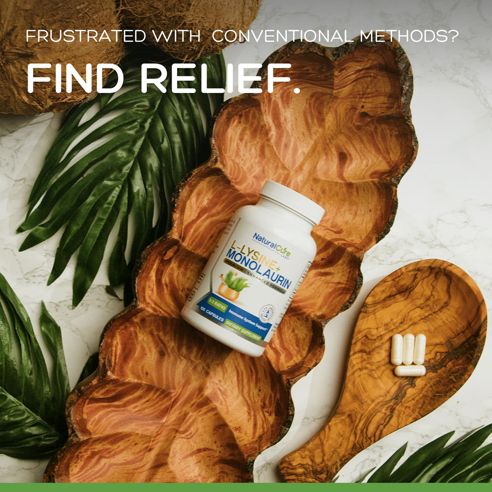Natural Cure Labs botella abierta con cápsulas para visualizar cantidad