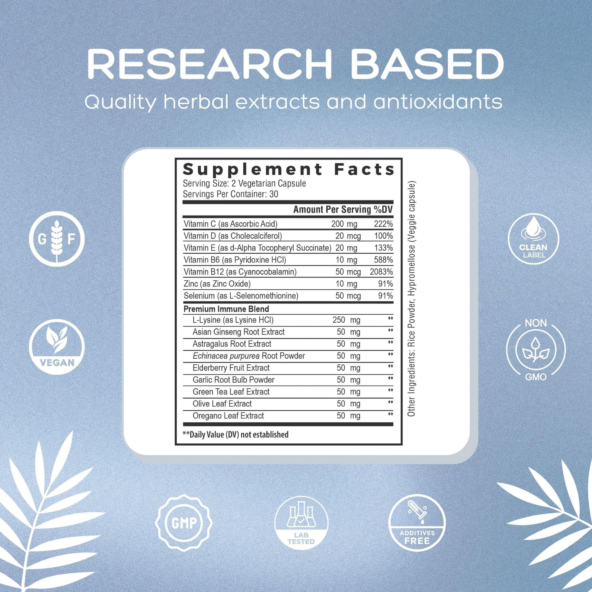 Natural Cure Labs caja abierta con sobres organizados, ideal para dosificación