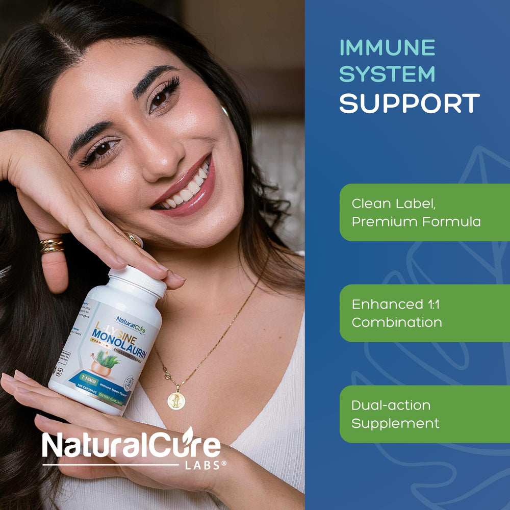 Natural Cure Labs cápsula en mano para mostrar tamaño y facilidad de ingesta