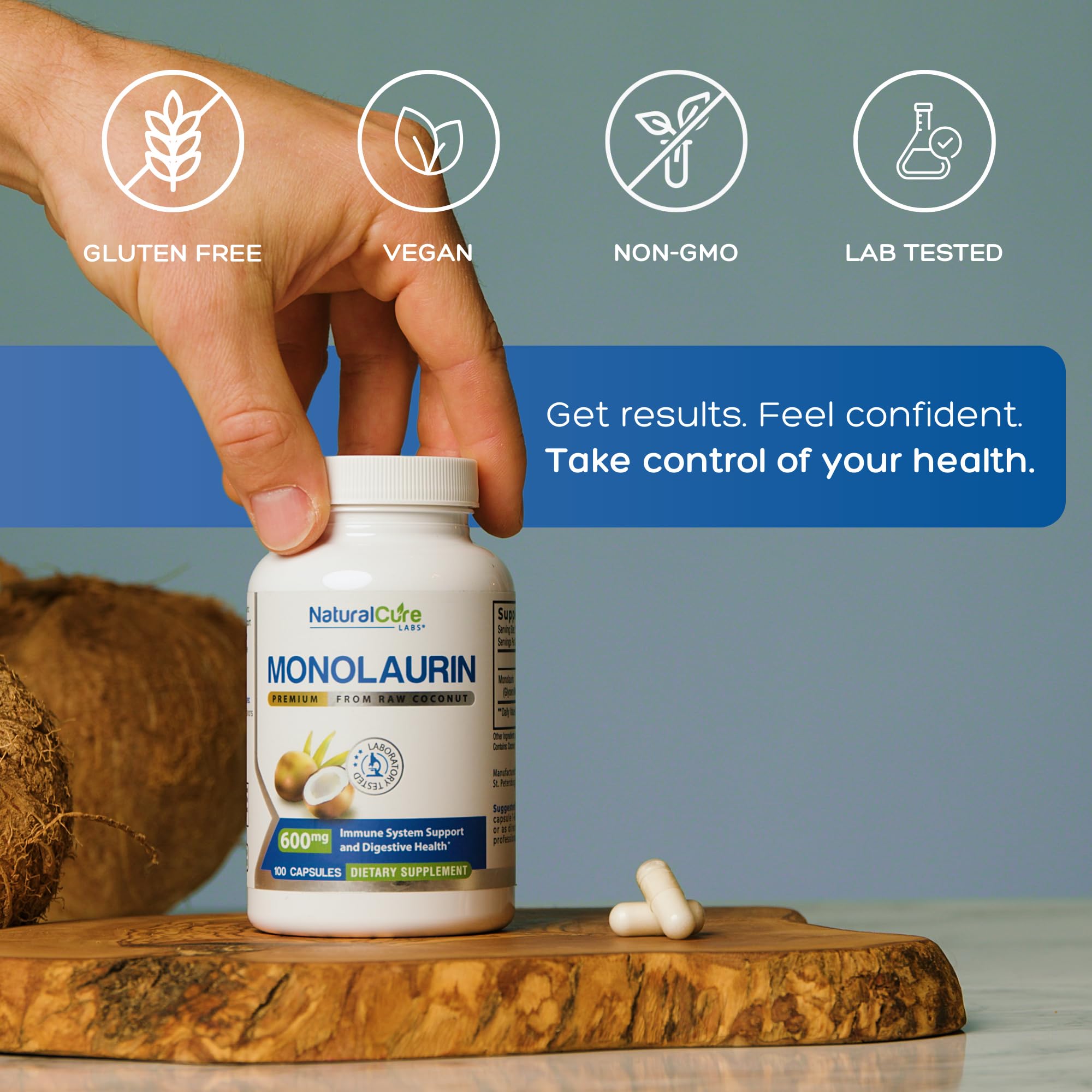 Natural Cure Labs etiqueta con ingredientes claros para decisión informada