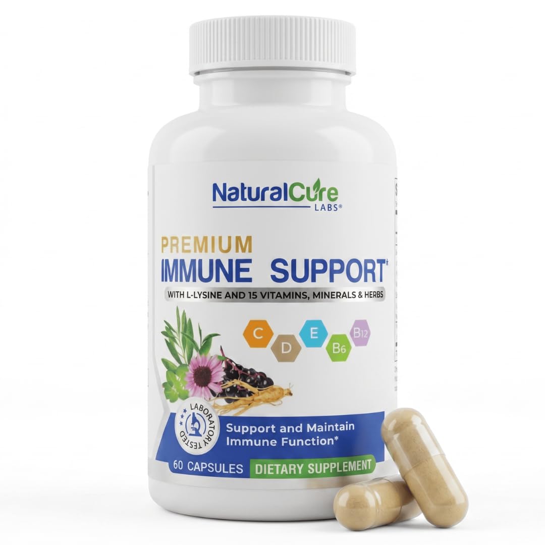 Natural Cure Labs frente del empaque que muestra 60 sobres y conveniencia