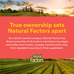 Natural Factors envase abierto con obleas apiladas listo para usar