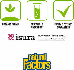 Natural Factors comparación de tamaño de tableta para referencia visual